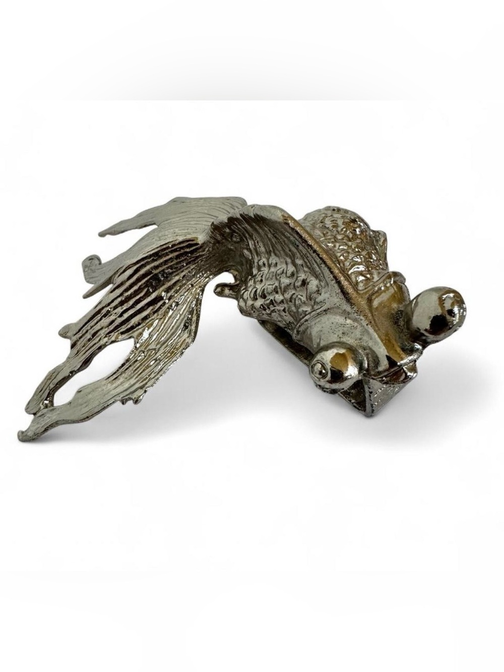 VTG Arthur Court Fish Napkin Rings Holders Set of 6 Aluminum 80’s Koi Goldfish